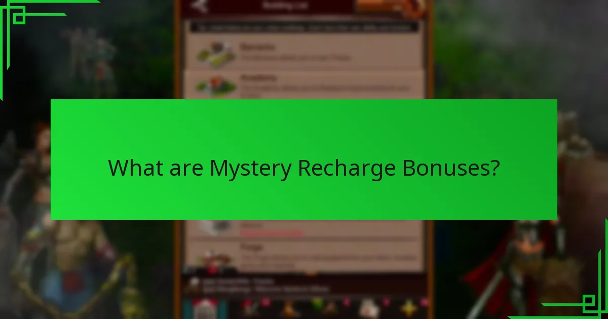 How do Mystery Recharge Bonuses compare to other rewards?