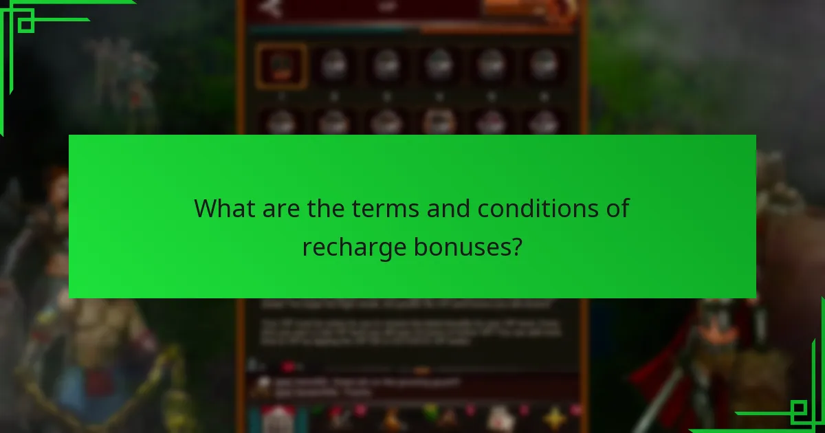How do recharge bonuses impact player experience?